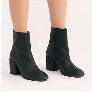Free People Nicola Heel Black Ankle Boot
